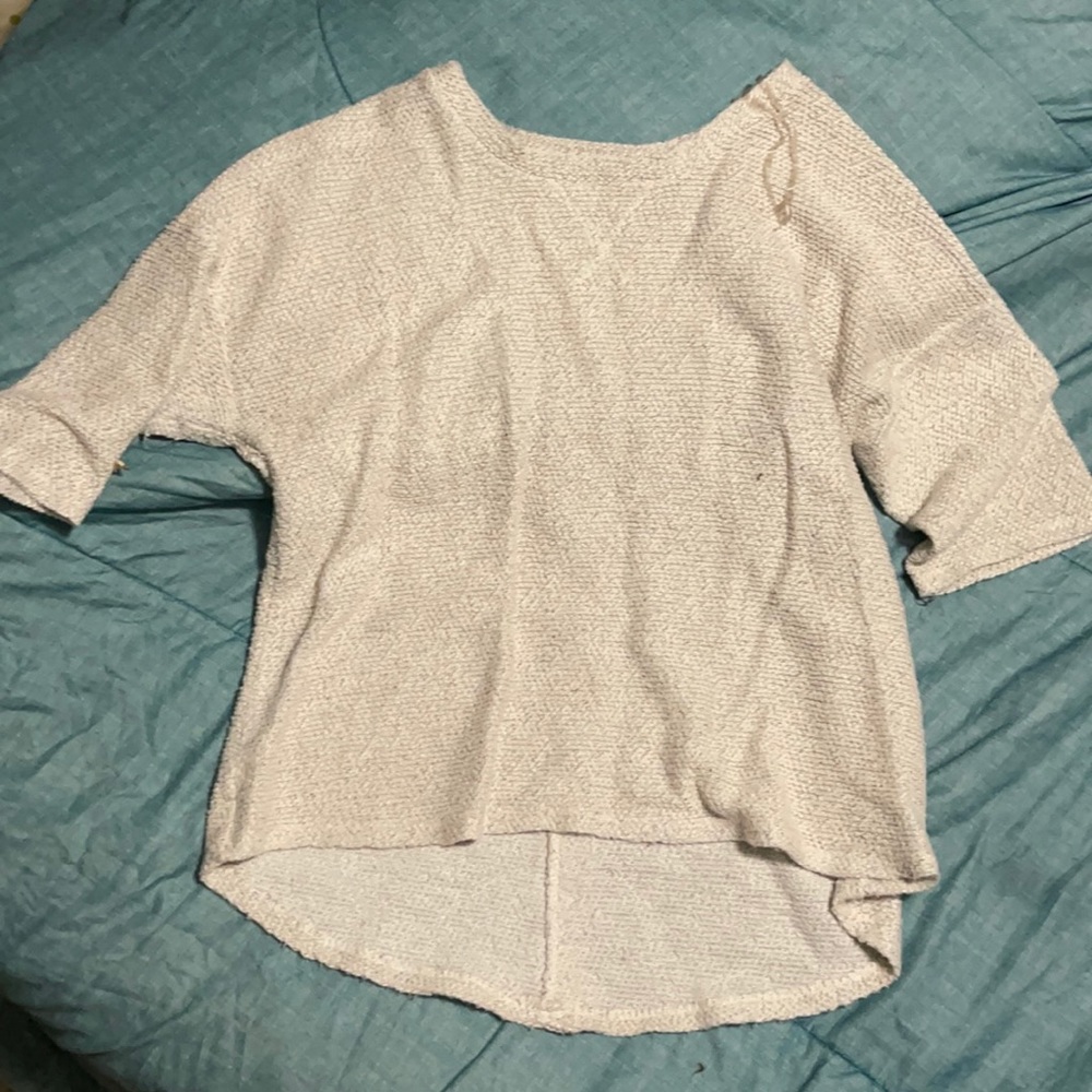 High low knitted sweater